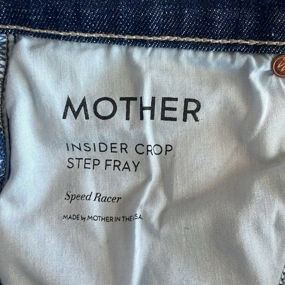 MOTHER Insider Crop Step Fray Speed Racer size 27 - Picture 8 of 10